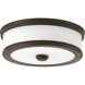 Green Ave LED 10.5 inch Antique Bronze Flush Mount Ceiling Light, Progress LED