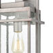 Loft 1 Light 19 inch Weathered Zinc Outdoor Wall Sconce