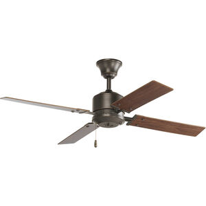 Angelina St 52 inch Antique Bronze with Medium Cherry/Classic Walnut Blades Ceiling Fan