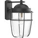 Amherst Ave 1 Light 16 inch Textured Black Outdoor Wall Lantern, Large