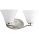 Annette St 2 Light 17 inch Brushed Nickel Bath Vanity Wall Light