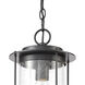 Bremond 1 Light 8 inch Matte Black Outdoor Pendant