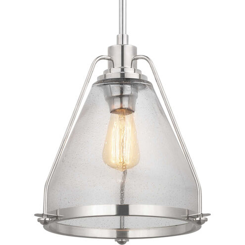 Fano 1 Light Polished Nickel Pendant Ceiling Light