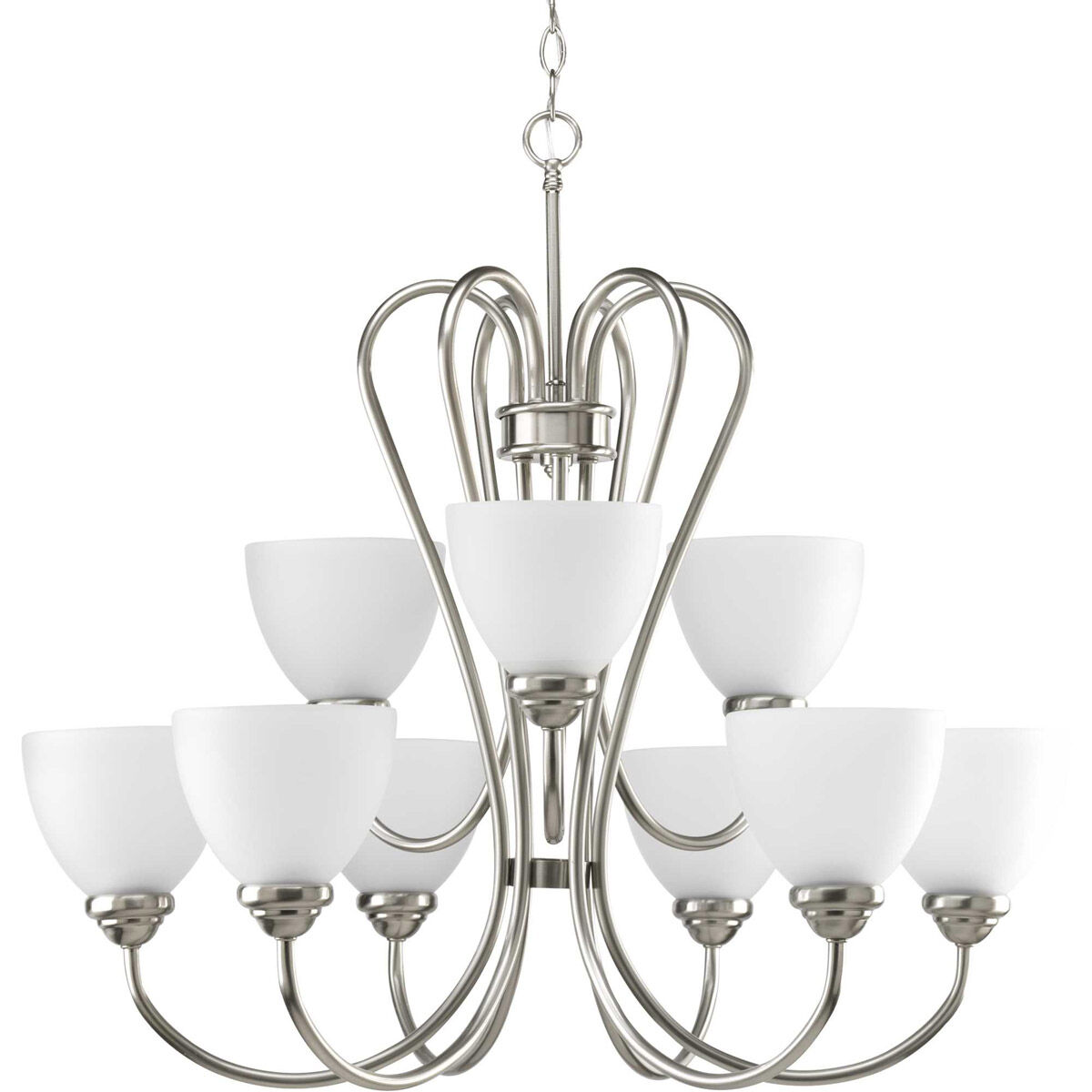 Armstrong 9 Light 29.81 inch Brushed Nickel Chandelier Ceiling Light