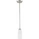 Anna 1 Light 3.88 inch Brushed Nickel Mini-Pendant Ceiling Light