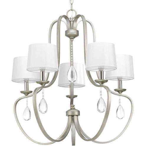 Lancaster 5 Light 24.63 inch Silver Ridge Chandelier Ceiling Light