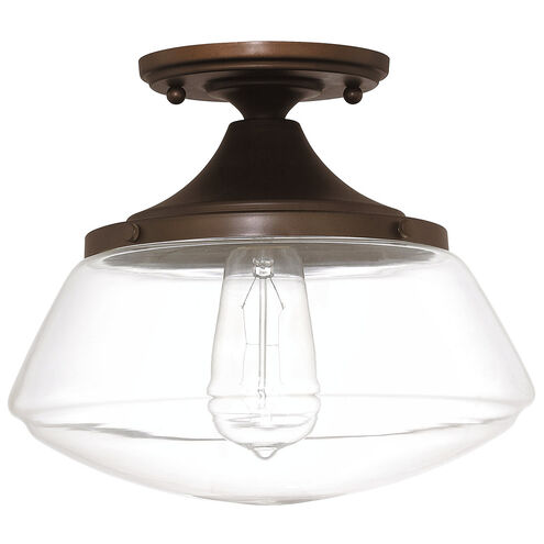 Bettie 1 Light 10.5 inch Burnished Bronze Semi-Flush Mount Ceiling Light