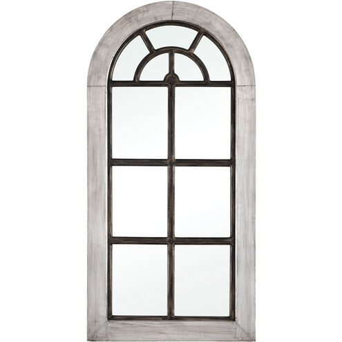 Ben Hur 50 X 25 inch Antique Silver with Bronze and Whitewash Wall Mirror