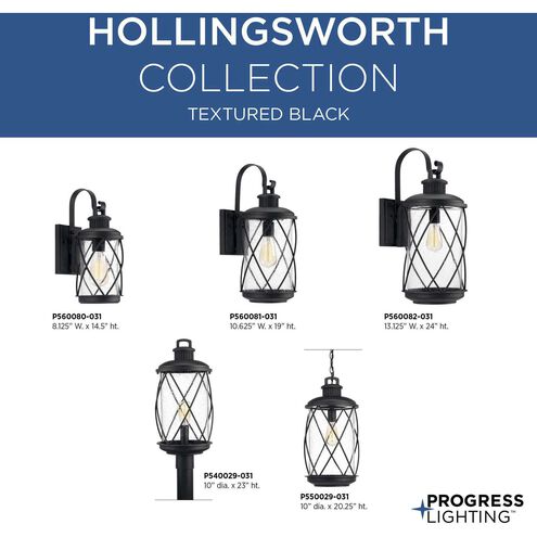 Garthwaite Ave 1 Light 23 inch Textured Black Outdoor Post Lantern