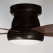 Irving 52 inch Antique Bronze with American Walnut Blades Ceiling Fan, Progress LED