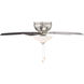 Noble 52 inch Brushed Nickel with 0 Blades Ceiling Fan
