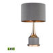 Sesto San Giovanni 18.5 inch 9.5 watt Gray with Gold Table Lamp Portable Light