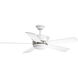 Green Lake 54 inch White Ceiling Fan, Progress LED