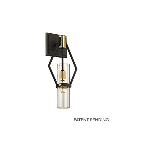 Brazos Point 1 Light 7 inch Textured Bronze Brushed Brass Wall Sconce Wall Light