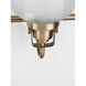 Artrude St 4 Light 35.5 inch Vintage Brass Bath Vanity Wall Light