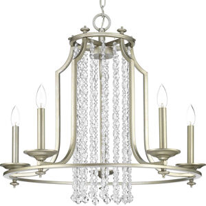 Bradstreet 5 Light 28 inch Silver Ridge Chandelier Ceiling Light, Design Series