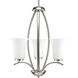 Athy 3 Light 14.63 inch Brushed Nickel Foyer Chandelier Ceiling Light