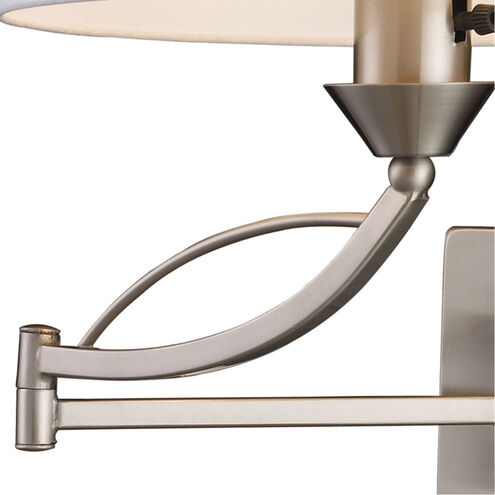 Trento 24 inch 150 watt Satin Nickel Swingarm Sconce Wall Light