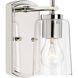 Art 1 Light 5 inch Polished Nickel Bath Vanity Wall Light