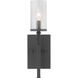Tralee 1 Light Graphite Wall Bracket Wall Light, Design Series