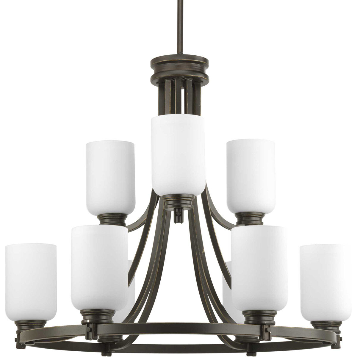 Graford 9 Light 27 inch Antique Bronze Chandelier Ceiling Light