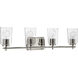 Art 4 Light 32 inch Polished Nickel Bath Vanity Wall Light