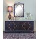 Broaddus 72 X 22 inch Dark Brown with White and Gold Credenza
