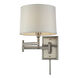Grand Canal 1 Light 11 inch Brushed Nickel Sconce Wall Light