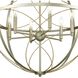 Gerald Ave 6 Light Silver Ridge Pendant Ceiling Light
