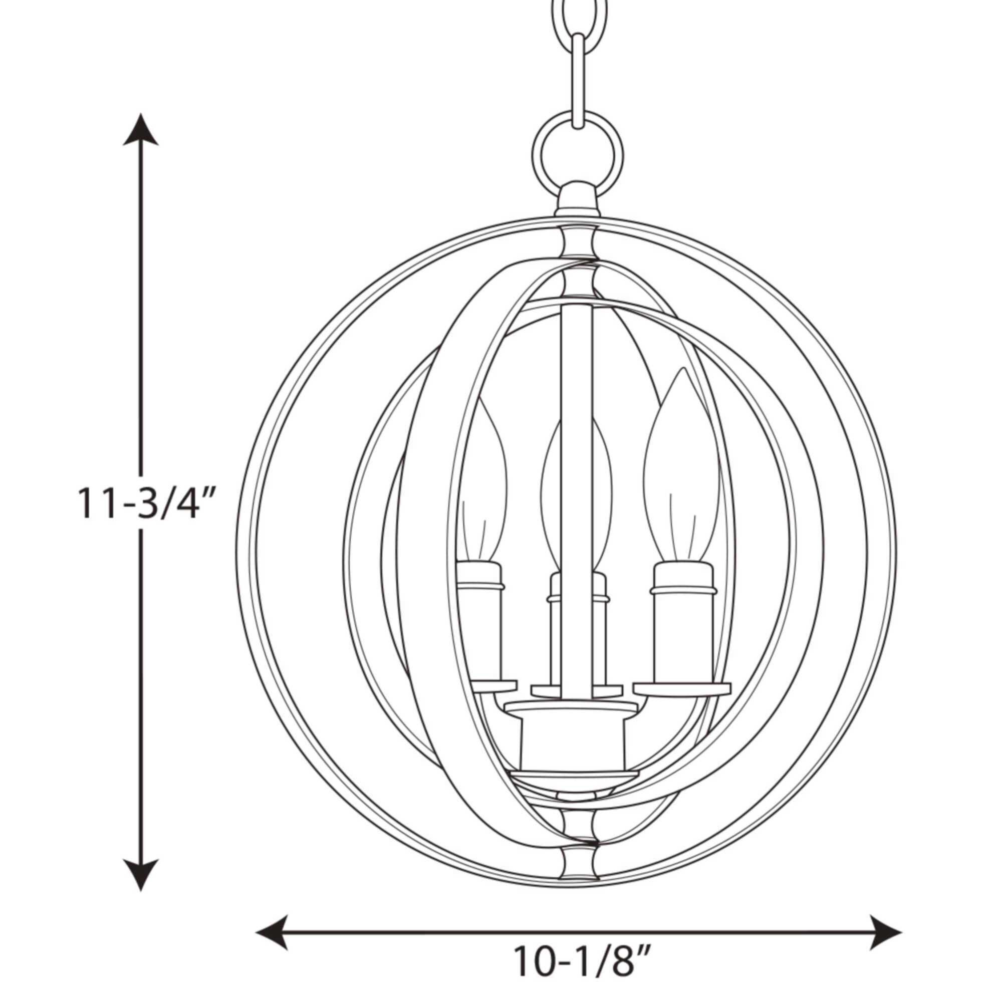 Scandicci 3 Light Antique Bronze Pendant Ceiling Light