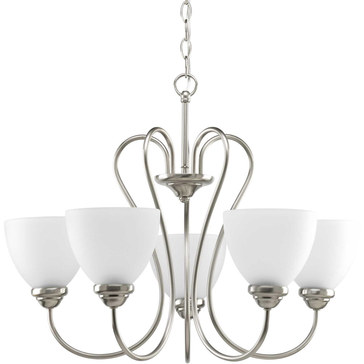 Armstrong 5 Light 25.25 inch Brushed Nickel Chandelier Ceiling Light