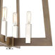 Greyson 8 Light 36 inch Light Wood with Satin Nickel Island Light Ceiling Light