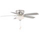 Noble 52 inch Brushed Nickel with 0 Blades Ceiling Fan