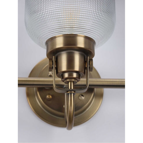 Artrude St 3 Light 26.25 inch Vintage Brass Bath Vanity Wall Light