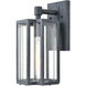 Greenock Ln 1 Light 13 inch Aged Zinc Outdoor Wall Sconce