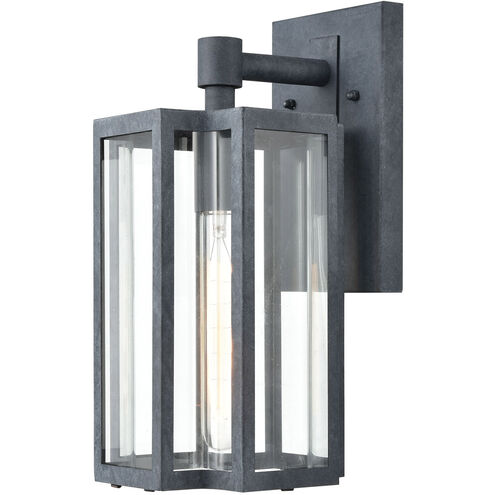 Greenock Ln 1 Light 13 inch Aged Zinc Outdoor Wall Sconce