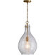 Tatum 1 Light 12 inch Patinaed Brass Pendant Ceiling Light