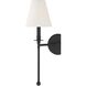 Ottone Way Sconce Wall Light in Black