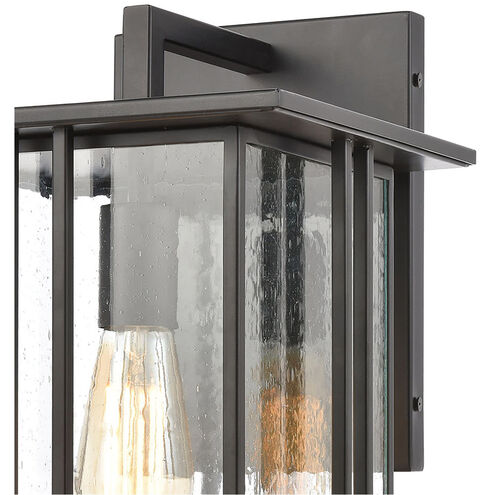 Brough 1 Light 16 inch Matte Black Outdoor Wall Sconce