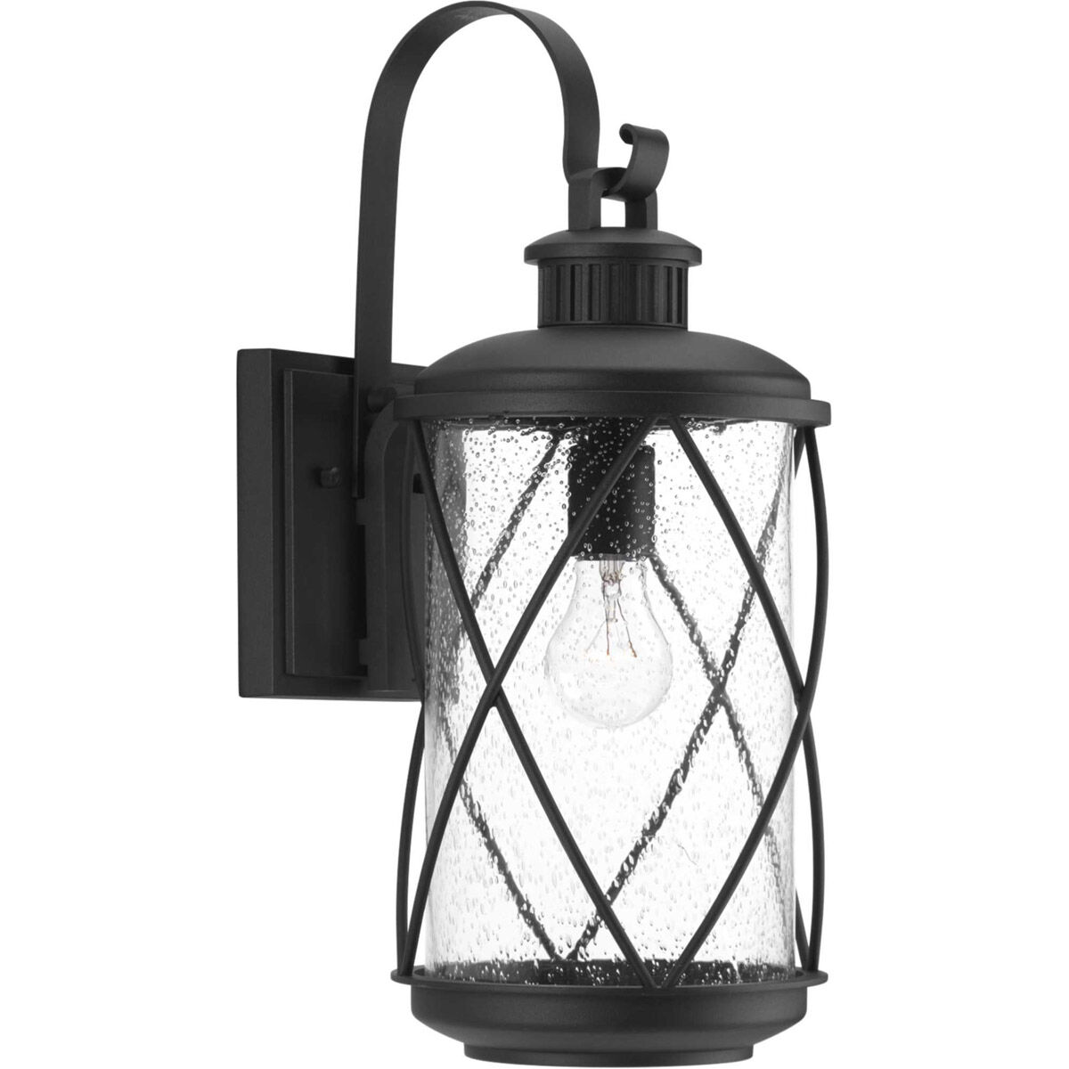 Garthwaite Ave 1 Light 19 inch Textured Black Outdoor Wall Lantern, Medium