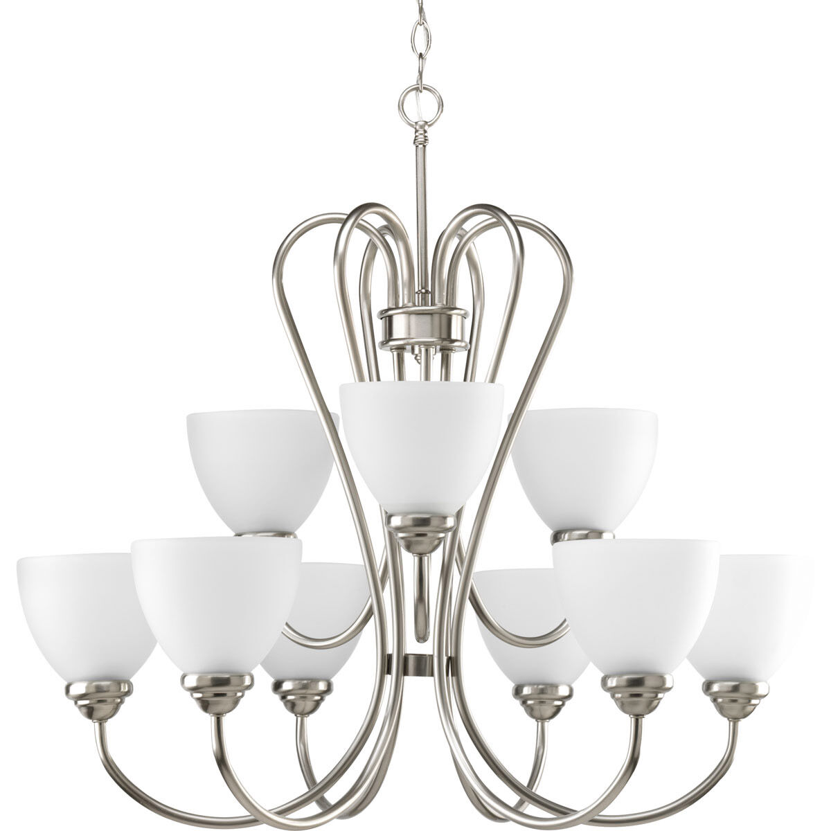 Armstrong 9 Light 29.81 inch Brushed Nickel Chandelier Ceiling Light