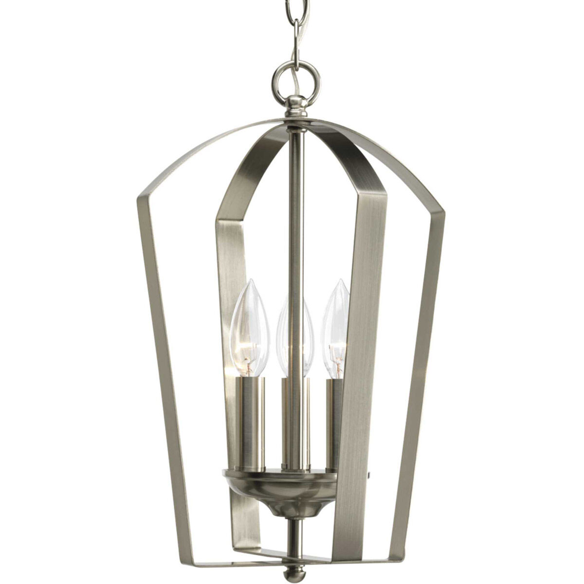 Crotone 3 Light 10 inch Brushed Nickel Foyer Pendant Ceiling Light