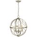 Gerald Ave 3 Light 16 inch Silver Ridge Pendant Ceiling Light