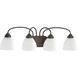 Armstrong 4 Light 29.88 inch Antique Bronze Bath Vanity Wall Light