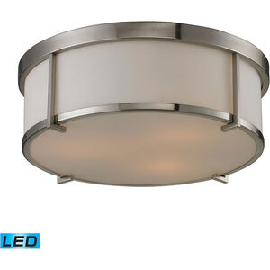Glasgow Pl LED 15 inch Brushed Nickel Flush Mount Ceiling Light