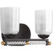 Berlin 2 Light 13.38 inch Antique Bronze Bath Vanity Wall Light, Design Series