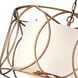 Earth 5 Light 25 inch Silver Gold Chandelier Ceiling Light