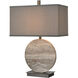 Buena Suerte 26.5 inch 150 watt Gray with Bronze Table Lamp Portable Light