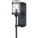 Jeremiah 1 Light 17 inch Charcoal Black Outdoor Wall Sconce