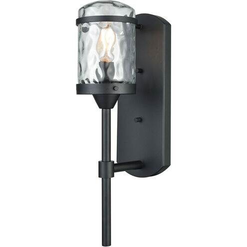 Jeremiah 1 Light 17 inch Charcoal Black Outdoor Wall Sconce